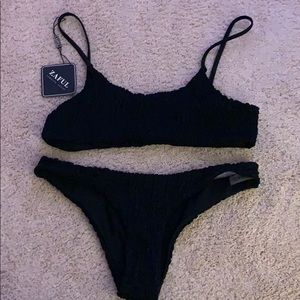 Smocked Bikini Top And Bottoms